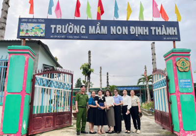 TRƯỜNG MẦM NON ĐỊNH THÀNH ĐÓN ĐOÀN KIỂM TRA AN TOÀN VỆ SINH THỰC PHẨM💖