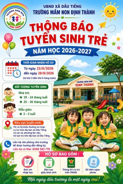 Thông Báo Tuyển Sinh NH 2026-2027