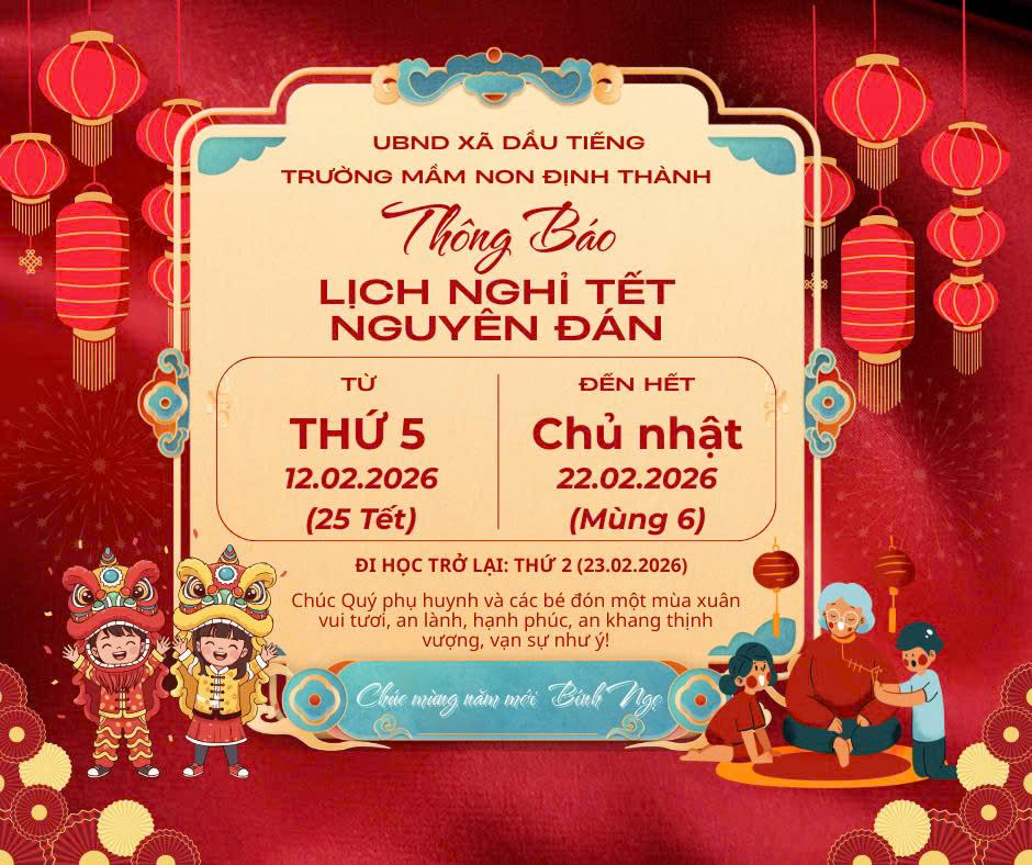 Thông báo nghỉ tết nguyên đán